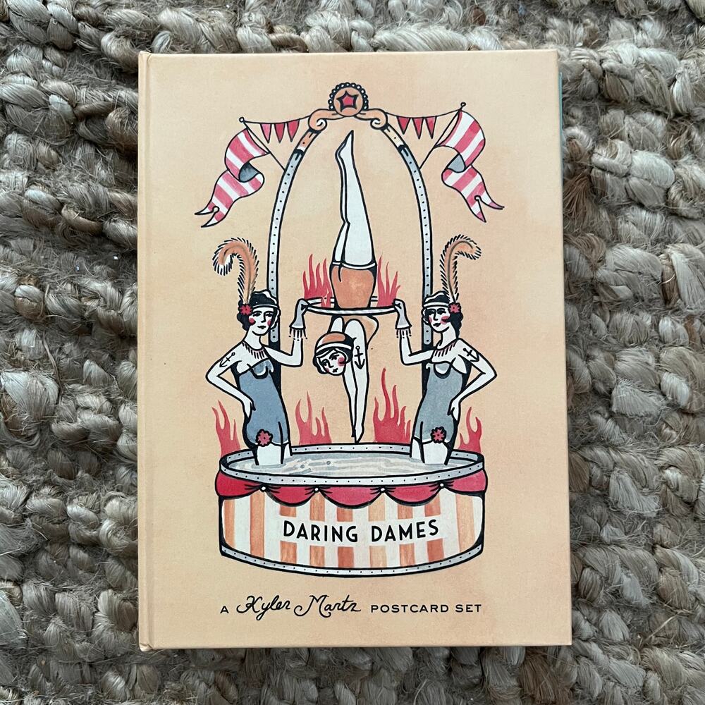 Kyler Martz Daring Dames Postcard Set 32 Postcards Sasquatch Books NWT Art